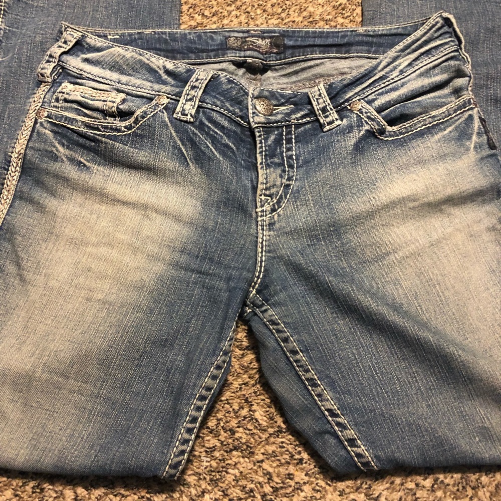 Silver jeans!